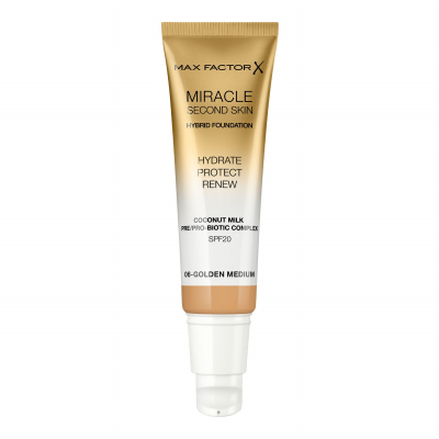 Max Factor Miracle Second Skin SPF20 Make-up pro ženy 30 ml Odstín 06 Golden Medium