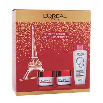 L'Oréal Paris Revitalift Dárková kazeta denní pleťový krém Revitalift 50 ml + noční pleťový krém Revitalift 50 ml + micelární voda 200 ml