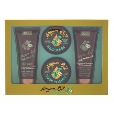 Xpel Argan Oil Dárková kazeta šampon Argan Oil 100 ml + kondicionér Argan Oil 100 ml + tělový jogurt Argan Oil 50 g + maska na vlasy Argan Oil 50 g