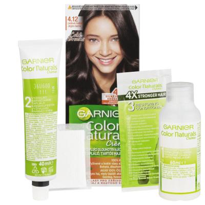 Garnier Color Naturals Créme Barva na vlasy pro ženy 40 ml Odstín 4,12 Icy Brown