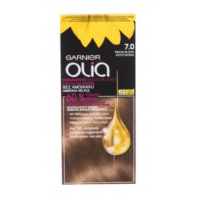 Garnier Olia Permanent Hair Color Barva na vlasy pro ženy 50 g Odstín 7,0 Dark Blonde
