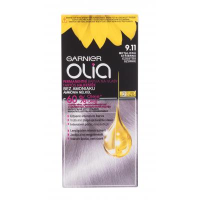 Garnier Olia Permanent Hair Color Barva na vlasy pro ženy 50 g Odstín 9,11 Metallic Silver
