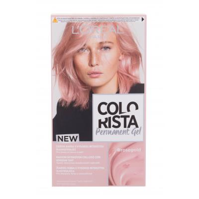L'Oréal Paris Colorista Permanent Gel Barva na vlasy pro ženy 60 ml Odstín Rose Gold