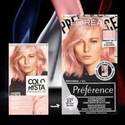 L&#039;Oréal Paris Colorista Permanent Gel Barva na vlasy pro ženy 60 ml Odstín Rose Gold