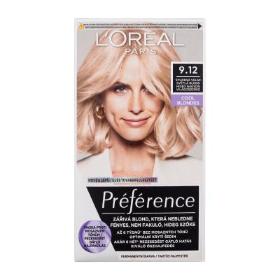 L'Oréal Paris Préférence Cool Blondes Barva na vlasy pro ženy 60 ml Odstín 9.12