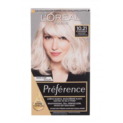 L&#039;Oréal Paris Préférence Barva na vlasy pro ženy 60 ml Odstín 10,21 Stockholm