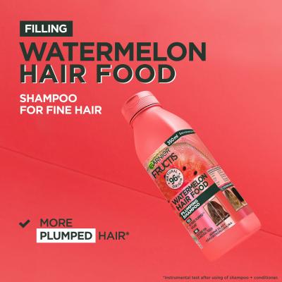 Garnier Fructis Hair Food Watermelon Plumping Shampoo Šampon pro ženy 350 ml