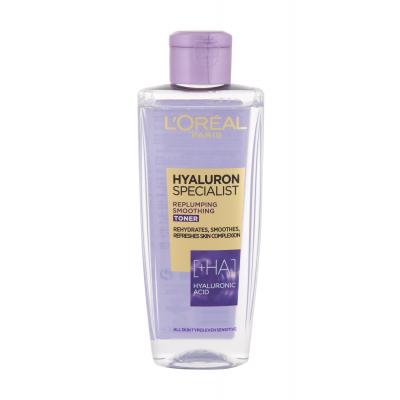 L'Oréal Paris Hyaluron Specialist Replumping Smoothing Toner Pleťová voda a sprej pro ženy 200 ml