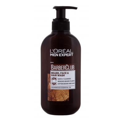 L'Oréal Paris Men Expert Barber Club Beard, Face & Hair Wash Šampon na vousy pro muže 200 ml