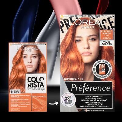 L&#039;Oréal Paris Colorista Permanent Gel Barva na vlasy pro ženy 60 ml Odstín Electric Mango