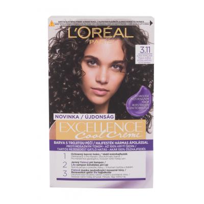 L&#039;Oréal Paris Excellence Cool Creme Barva na vlasy pro ženy 48 ml Odstín 3,11 Ultra Ash Dark Brown
