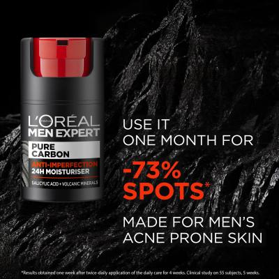 L&#039;Oréal Paris Men Expert Pure Carbon Anti-Imperfection Daily Care Denní pleťový krém pro muže 50 ml