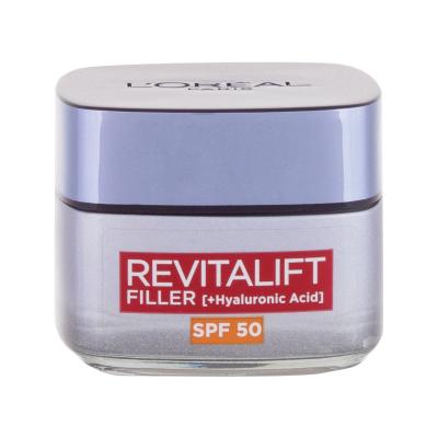 L'Oréal Paris Revitalift Filler HA SPF50 Denní pleťový krém pro ženy 50 ml