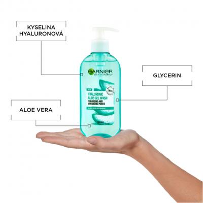 Garnier Skin Naturals Hyaluronic Aloe Čisticí gel pro ženy 200 ml