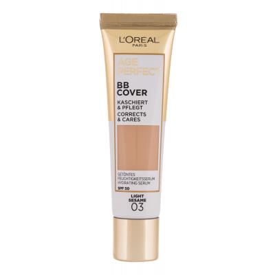 L'Oréal Paris Age Perfect BB Cover BB krém pro ženy 30 ml Odstín 03 Light Sesame