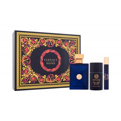 Versace Pour Homme Dylan Blue Dárková kazeta toaletní voda 100 ml + toaletní voda 10 ml + deostick 75 ml