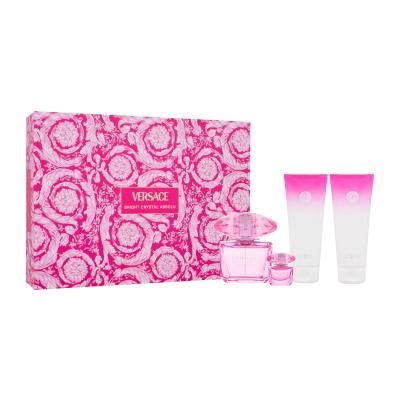 Versace Bright Crystal Absolu Dárková kazeta parfémovaná voda 90 ml + sprchový gel 100 ml + parfémovaná voda 5 ml + tělové mléko 100 ml