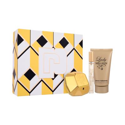 Paco Rabanne Lady Million Dárková kazeta parfémovaná voda 50 ml + parfémovaná voda 10 ml + tělové mléko 75 ml