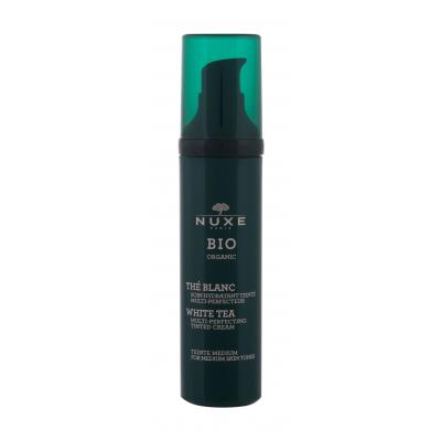 NUXE Bio Organic White Tea Tinted Cream Medium Skin Tones Denní pleťový krém pro ženy 50 ml Odstín Medium