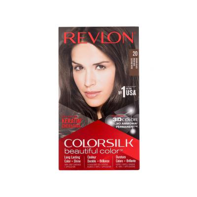 Revlon Colorsilk Beautiful Color Barva na vlasy pro ženy 59,1 ml Odstín 20 Brown Black
