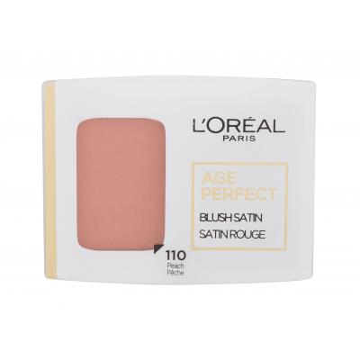 L'Oréal Paris Age Perfect Blush Satin Tvářenka pro ženy 5 g Odstín 110 Peach