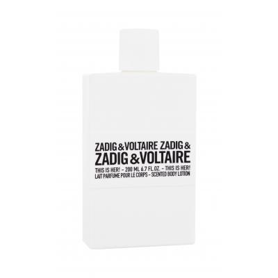 Zadig &amp; Voltaire This is Her! Tělové mléko pro ženy 200 ml
