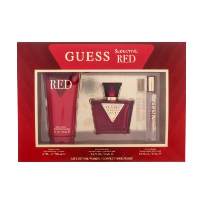 GUESS Seductive Red Dárková kazeta toaletní voda 75 ml + tělové mléko 200 ml + toaletní voda 15 ml