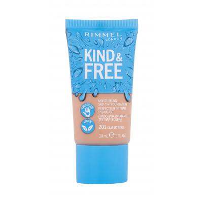 Rimmel London Kind & Free Skin Tint Foundation Make-up pro ženy 30 ml Odstín 201 Classic Beige