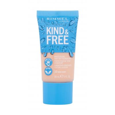 Rimmel London Kind & Free Skin Tint Foundation Make-up pro ženy 30 ml Odstín 10 Rose Ivory