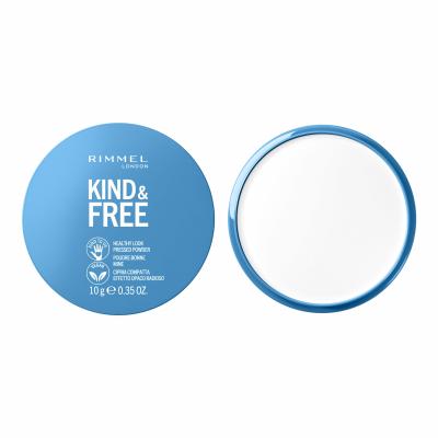 Rimmel London Kind &amp; Free Healthy Look Pressed Powder Pudr pro ženy 10 g Odstín 01 Translucent