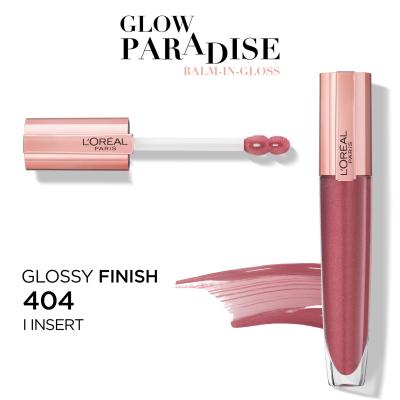 L&#039;Oréal Paris Glow Paradise Balm In Gloss Lesk na rty pro ženy 7 ml Odstín 404 I Insert
