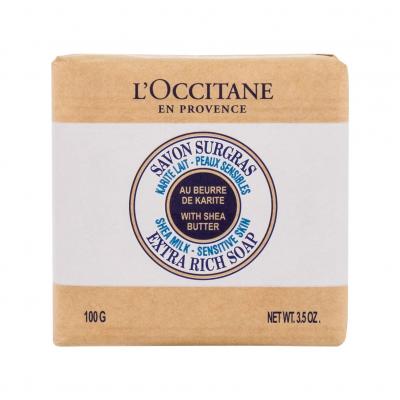 L'Occitane Shea Milk Extra Rich Soap Tuhé mýdlo 100 g