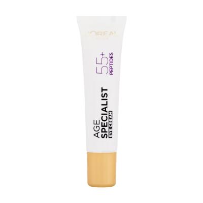 L'Oréal Paris Age Specialist 55+ Peptides & Caffeine Eye Cream Oční krém pro ženy 15 ml
