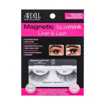 Ardell Magnetic Faux Mink 811 Umělé řasy pro ženy Odstín Black Set
