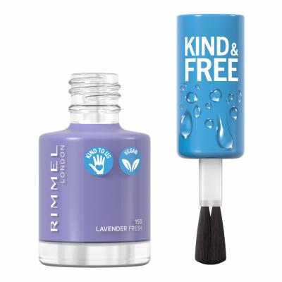 Rimmel London Kind &amp; Free Lak na nehty pro ženy 8 ml Odstín 153 Lavender Light