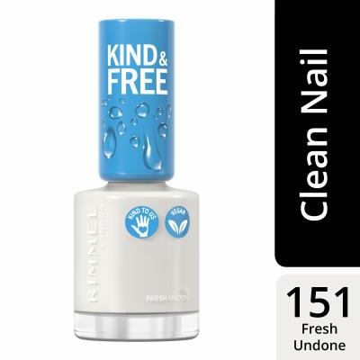 Rimmel London Kind &amp; Free Lak na nehty pro ženy 8 ml Odstín 151 Fresh Undone
