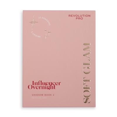 Revolution Pro Influencer Overnight Shadow Book Oční stín pro ženy 35,2 g Odstín 2 Soft Glam
