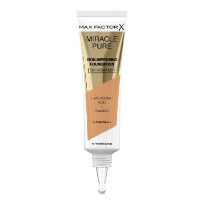 Max Factor Miracle Pure Skin-Improving Foundation SPF30 Make-up pro ženy 30 ml Odstín 70 Warm Sand