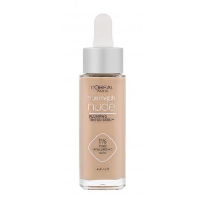 L'Oréal Paris True Match Nude Plumping Tinted Serum Make-up pro ženy 30 ml Odstín 2-3 Light