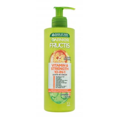 Garnier Fructis Vitamin & Strength 10-IN-1 Leave-In-Cream Bezoplachová péče pro ženy 400 ml