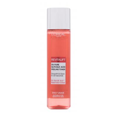 L'Oréal Paris Revitalift 5% Pure Glycolic Acid Peeling Toner Pleťová voda a sprej pro ženy 180 ml
