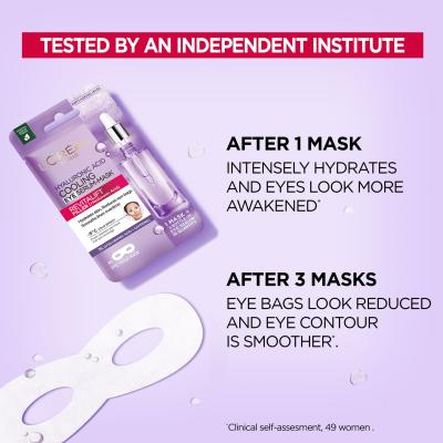 L&#039;Oréal Paris Revitalift Filler HA Cooling Tissue Eye Serum-Mask Maska na oči pro ženy 11 g