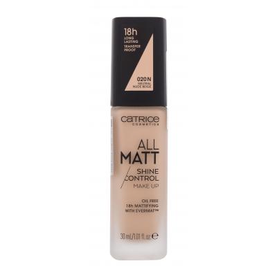 Catrice All Matt Make-up pro ženy 30 ml Odstín 020 N Neutral Nude Beige