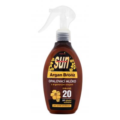 Vivaco Sun Argan Bronz Suntan Lotion SPF20 Opalovací přípravek na tělo 200 ml