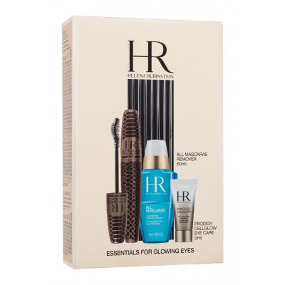 Helena Rubinstein Eye Beauty Essentials Dárková kazeta řasenka Lash Queen Fatal Blacks Waterproof 7,2 ml + péče o oční okolí  Prodigy Cellglow 3 ml + odličovací přípravek All Mascaras 50 ml