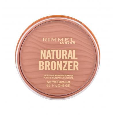 Rimmel London Natural Bronzer Ultra-Fine Bronzing Powder Bronzer pro ženy 14 g Odstín 001 Sunlight poškozená krabička