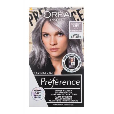 L'Oréal Paris Préférence Vivid Colors Barva na vlasy pro ženy 60 ml Odstín 9.112 Smokey Grey