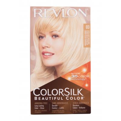 Revlon Colorsilk Beautiful Color Barva na vlasy pro ženy 59,1 ml Odstín 03 Ultra Light Sun Blonde poškozená krabička