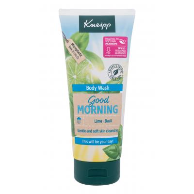 Kneipp Good Morning Body Wash Lime & Basil Sprchový gel pro ženy 200 ml