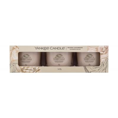 Yankee Candle Warm Cashmere Dárková kazeta vonná svíčka 3 x 37 g